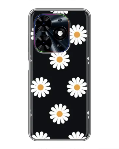 Чехол для TECNO Spark Go 2024 (BG6) с картинкой «Ромашки на черном» Чехол для TECNO Spark Go 2024 (BG6) с картинкой «Ромашки на черном»