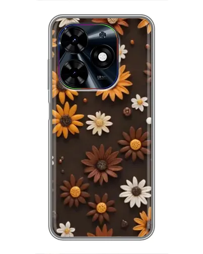 Чехол для TECNO Spark Go 2024 (BG6) с картинкой «Узор из маленьких подсолнухов» Чехол для TECNO Spark Go 2024 (BG6) с картинкой «Узор из маленьких подсолнухов»