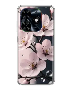 Чехол для TECNO Spark Go 2024 (BG6) с картинкой «Нежная сакура и капли» Чехол для TECNO Spark Go 2024 (BG6) с картинкой «Нежная сакура и капли»