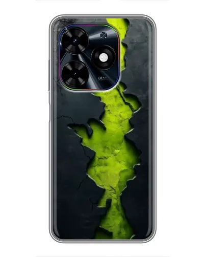 Чехол для TECNO Spark Go 2024 (BG6) с картинкой «Салатовый разлом скалы»