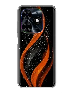 Чехол для TECNO Spark Go 2024 (BG6) с картинкой «Огненная звездная волна»