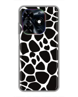 Чехол для TECNO Spark Go 2024 (BG6) с картинкой «Черно-белый жираф»