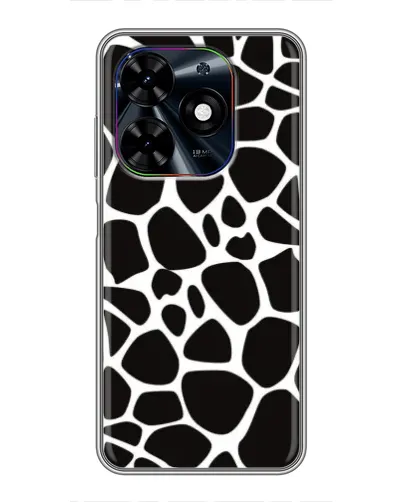 Чехол для TECNO Spark Go 2024 (BG6) с картинкой «Черно-белый жираф»