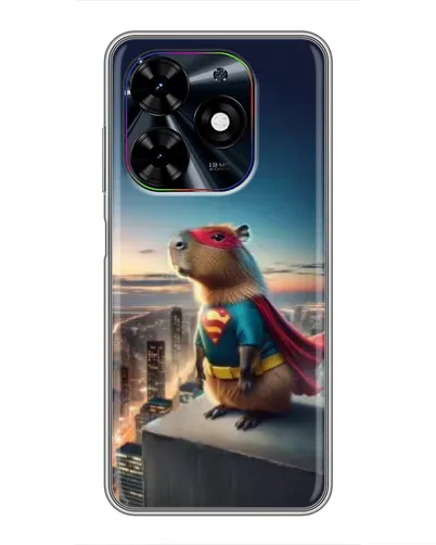 Чехол для TECNO Spark Go 2024 (BG6) с картинкой «Капи-мен супергерой» Чехол для TECNO Spark Go 2024 (BG6) с картинкой «Капи-мен супергерой»