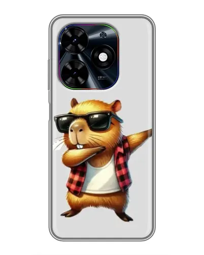Чехол для TECNO Spark Go 2024 (BG6) с картинкой «Капибара рэпер даб» Чехол для TECNO Spark Go 2024 (BG6) с картинкой «Капибара рэпер даб»