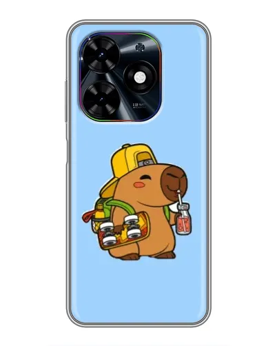 Чехол для TECNO Spark Go 2024 (BG6) с картинкой «Капибара на скейте» Чехол для TECNO Spark Go 2024 (BG6) с картинкой «Капибара на скейте»