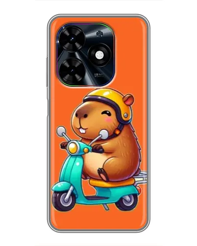 Чехол для TECNO Spark Go 2024 (BG6) с картинкой «Капибара на скутере» Чехол для TECNO Spark Go 2024 (BG6) с картинкой «Капибара на скутере»
