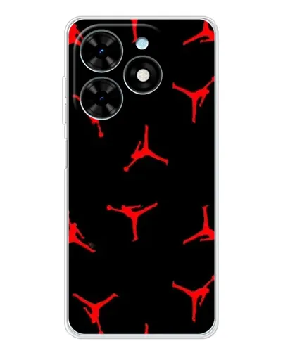 Чехол для TECNO Spark Go 2025 с картинкой «Jordan Red Pattern» Чехол для TECNO Spark Go 2025 с картинкой «Jordan Red Pattern»