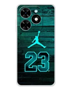 Чехол для TECNO Spark Go 2025 с картинкой «Jordan Cyan 23» Чехол для TECNO Spark Go 2025 с картинкой «Jordan Cyan 23»