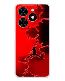 Чехол для TECNO Spark Go 2025 с картинкой «Jordan Red Smoke» Чехол для TECNO Spark Go 2025 с картинкой «Jordan Red Smoke»