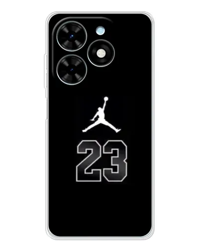 Чехол для TECNO Spark Go 2025 с картинкой «Jordan Flight 23» Чехол для TECNO Spark Go 2025 с картинкой «Jordan Flight 23»
