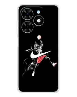 Чехол для TECNO Spark Go 2025 с картинкой «Jordan Jumpman» Чехол для TECNO Spark Go 2025 с картинкой «Jordan Jumpman»