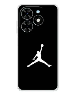 Чехол для TECNO Spark Go 2025 с картинкой «Jordan Silhouette» Чехол для TECNO Spark Go 2025 с картинкой «Jordan Silhouette»