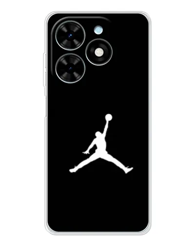 Чехол для TECNO Spark Go 2025 с картинкой «Jordan Silhouette» Чехол для TECNO Spark Go 2025 с картинкой «Jordan Silhouette»