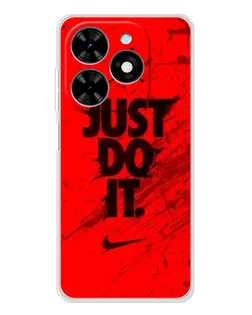 Чехол для TECNO Spark Go 2025 с картинкой «Nike Just Do It» Чехол для TECNO Spark Go 2025 с картинкой «Nike Just Do It»