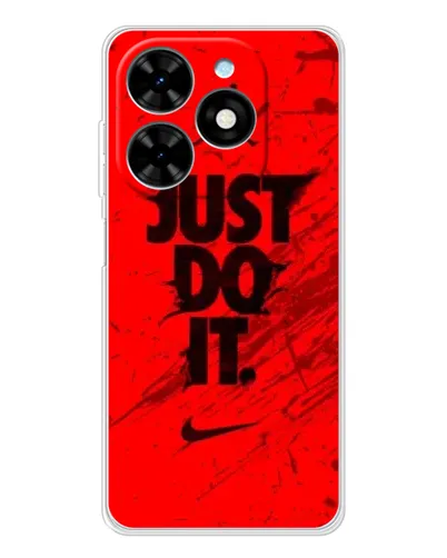 Чехол для TECNO Spark Go 2025 с картинкой «Nike Just Do It» Чехол для TECNO Spark Go 2025 с картинкой «Nike Just Do It»