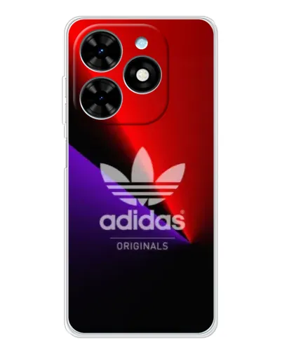 Чехол для TECNO Spark Go 2025 с картинкой «Adidas Red Neon»