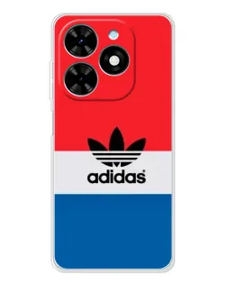 Чехол для TECNO Spark Go 2025 с картинкой «Ретро блоки Adidas» Чехол для TECNO Spark Go 2025 с картинкой «Ретро блоки Adidas»