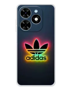 Чехол для TECNO Spark Go 2025 с картинкой «Неоновый Adidas» Чехол для TECNO Spark Go 2025 с картинкой «Неоновый Adidas»