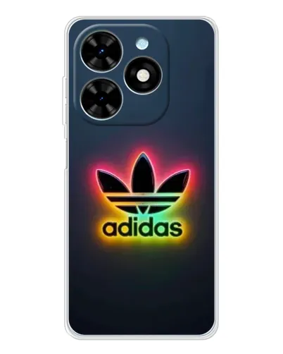 Чехол для TECNO Spark Go 2025 с картинкой «Неоновый Adidas»