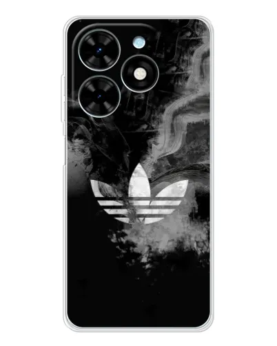 Чехол для TECNO Spark Go 2025 с картинкой «Абстрактный дым Adidas»