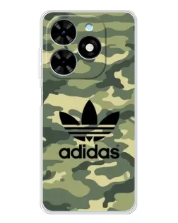 Чехол для TECNO Spark Go 2025 с картинкой «Милитари стиль Adidas» Чехол для TECNO Spark Go 2025 с картинкой «Милитари стиль Adidas»