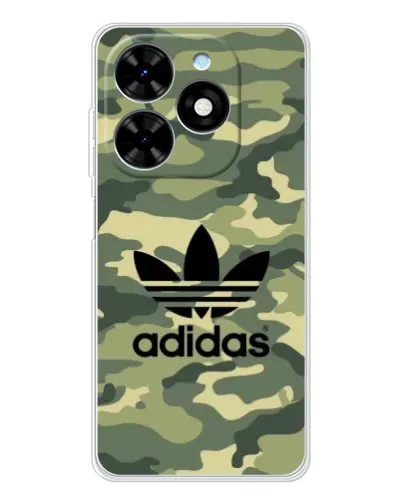 Чехол для TECNO Spark Go 2025 с картинкой «Милитари стиль Adidas»