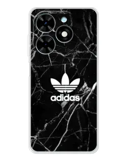 Чехол для TECNO Spark Go 2025 с картинкой «Белый мрамор Adidas» Чехол для TECNO Spark Go 2025 с картинкой «Белый мрамор Adidas»