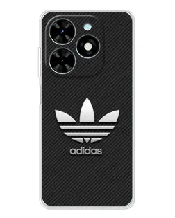 Чехол для TECNO Spark Go 2025 с картинкой «Adidas Карбоновая текстура»