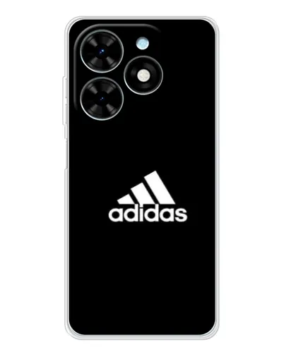 Чехол для TECNO Spark Go 2025 с картинкой «Черная классика Adidas»