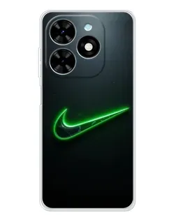 Чохол для TECNO Spark Go 2025 з картинкою «Неоновий контур Nike» Чохол для TECNO Spark Go 2025 з картинкою «Неоновий контур Nike»