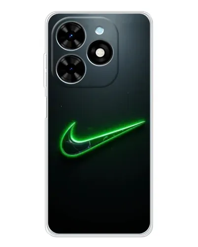 Чехол для TECNO Spark Go 2025 с картинкой «Неоновый контур Nike» Чехол для TECNO Spark Go 2025 с картинкой «Неоновый контур Nike»