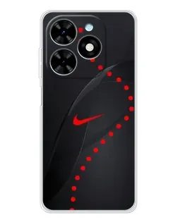 Чехол для TECNO Spark Go 2025 с картинкой «Абстрактный дизайн Nike»