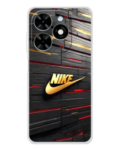 Чехол для TECNO Spark Go 2025 с картинкой «Золотой Nike на металле» Чехол для TECNO Spark Go 2025 с картинкой «Золотой Nike на металле»