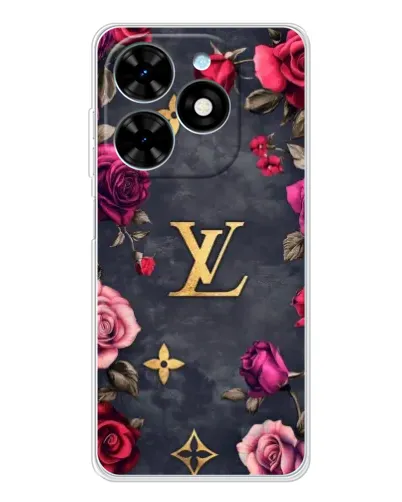 Чехол для TECNO Spark Go 2025 с картинкой «Цветочный Louis Vuitton» Чехол для TECNO Spark Go 2025 с картинкой «Цветочный Louis Vuitton»