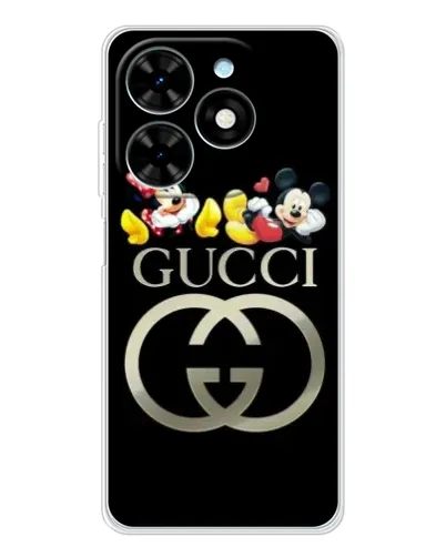 Чехол для TECNO Spark Go 2025 с картинкой «Gucci — герои Disney»