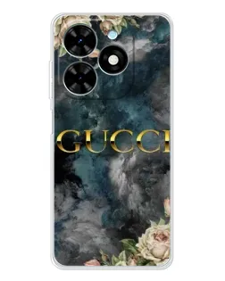 Чохол для TECNO Spark Go 2025 з картинкою «Абстрактні квіти Gucci» Чохол для TECNO Spark Go 2025 з картинкою «Абстрактні квіти Gucci»