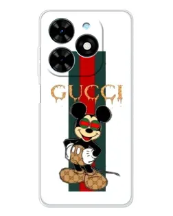 Чохол для TECNO Spark Go 2025 з картинкою «Міккі Маус Gucci — смуги» Чохол для TECNO Spark Go 2025 з картинкою «Міккі Маус Gucci — смуги»