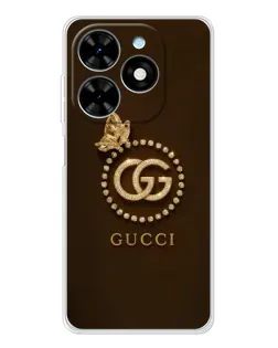 Чохол для TECNO Spark Go 2025 з картинкою «Gucci — золотий метелик» Чохол для TECNO Spark Go 2025 з картинкою «Gucci — золотий метелик»