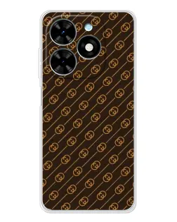 Чохол для TECNO Spark Go 2025 з картинкою «Gucci — золоті діагоналі» Чохол для TECNO Spark Go 2025 з картинкою «Gucci — золоті діагоналі»
