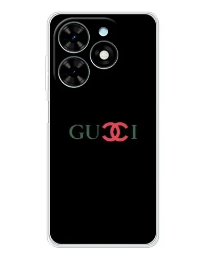 Чехол для TECNO Spark Go 2025 с картинкой «Gucci — красный градиент»