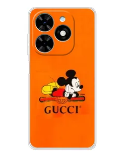 Чохол для TECNO Spark Go 2025 з картинкою «Міккі Маус Gucci — помаранч» Чохол для TECNO Spark Go 2025 з картинкою «Міккі Маус Gucci — помаранч»