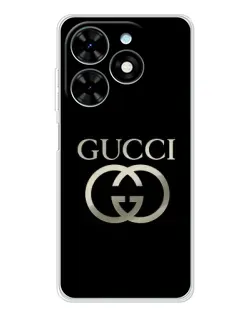 Чохол для TECNO Spark Go 2025 з картинкою «Gucci — золото на чорному» Чохол для TECNO Spark Go 2025 з картинкою «Gucci — золото на чорному»