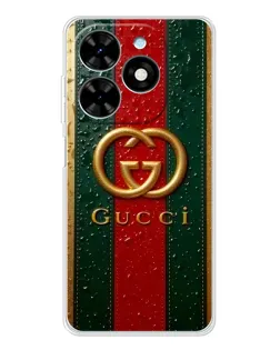 Чохол для TECNO Spark Go 2025 з картинкою «Gucci — фірмова смуга та золото» Чохол для TECNO Spark Go 2025 з картинкою «Gucci — фірмова смуга та золото»