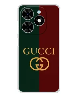 Чохол для TECNO Spark Go 2025 з картинкою «Gucci — темно-зелений градієнт» Чохол для TECNO Spark Go 2025 з картинкою «Gucci — темно-зелений градієнт»