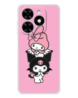 Чехол для TECNO Spark Go 2025 с картинкой «My Melody и Kuromi» Чехол для TECNO Spark Go 2025 с картинкой «My Melody и Kuromi»