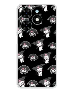 Чехол для TECNO Spark Go 2025 с картинкой «Черный паттерн Kuromi» Чехол для TECNO Spark Go 2025 с картинкой «Черный паттерн Kuromi»