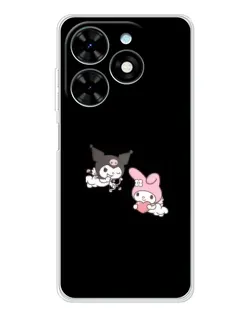 Чехол для TECNO Spark Go 2025 с картинкой «My Melody и Kuromi» Чехол для TECNO Spark Go 2025 с картинкой «My Melody и Kuromi»