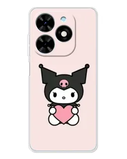 Чехол для TECNO Spark Go 2025 с картинкой «Kuromi и сердце» Чехол для TECNO Spark Go 2025 с картинкой «Kuromi и сердце»