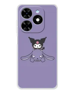 Чехол для TECNO Spark Go 2025 с картинкой «Kuromi на лиловом фоне» Чехол для TECNO Spark Go 2025 с картинкой «Kuromi на лиловом фоне»